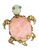 Iradj Moini Multistone & Crystal Turtle Pin Brooch