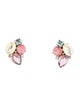 Iradj Moini Resin & Crystal Clip-On Earrings