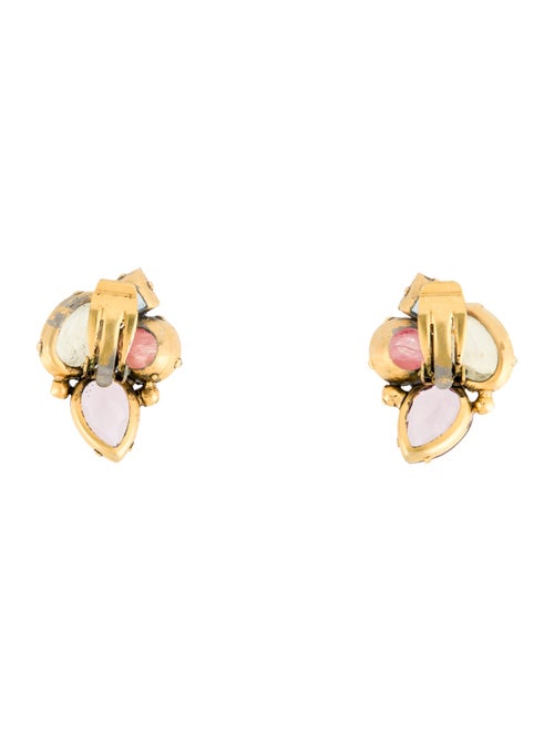 Iradj Moini Resin & Crystal Clip-On Earrings