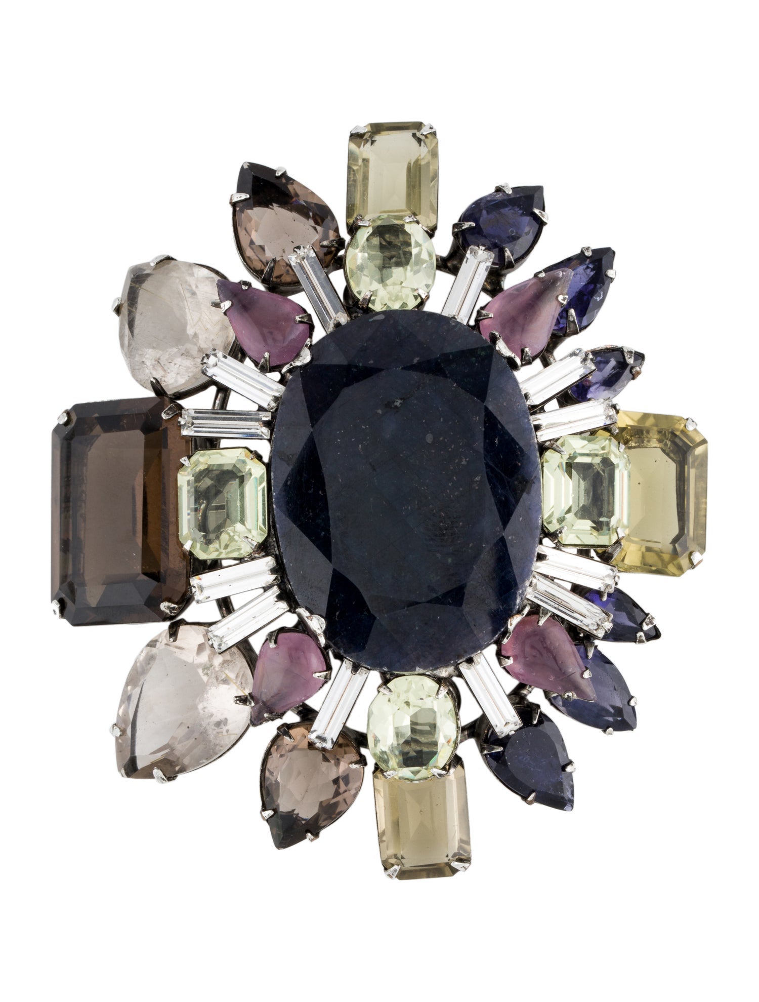 Iradj Moini Stone Brooch Pin