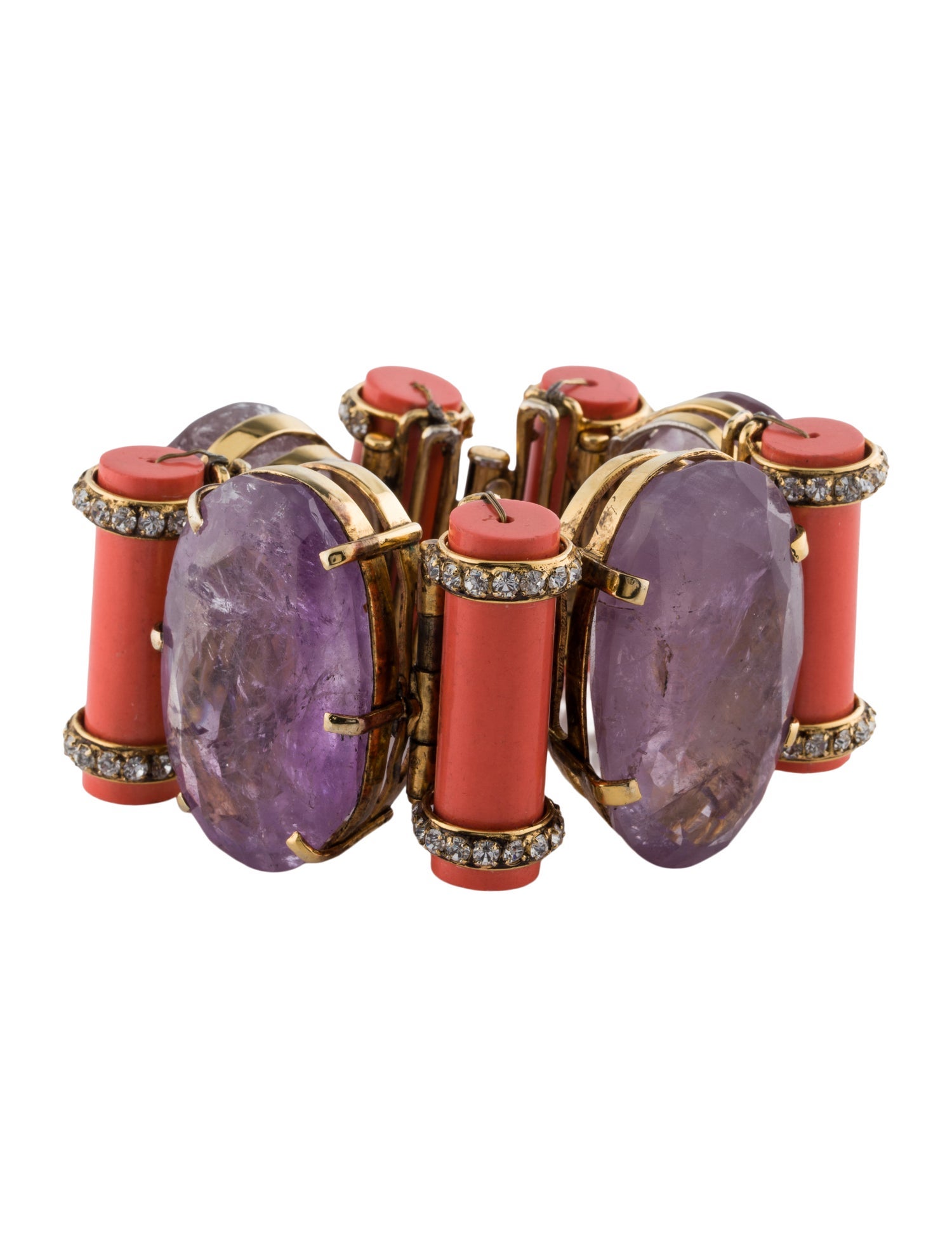 Iradj Moini Resin & Crystal Link Bracelet