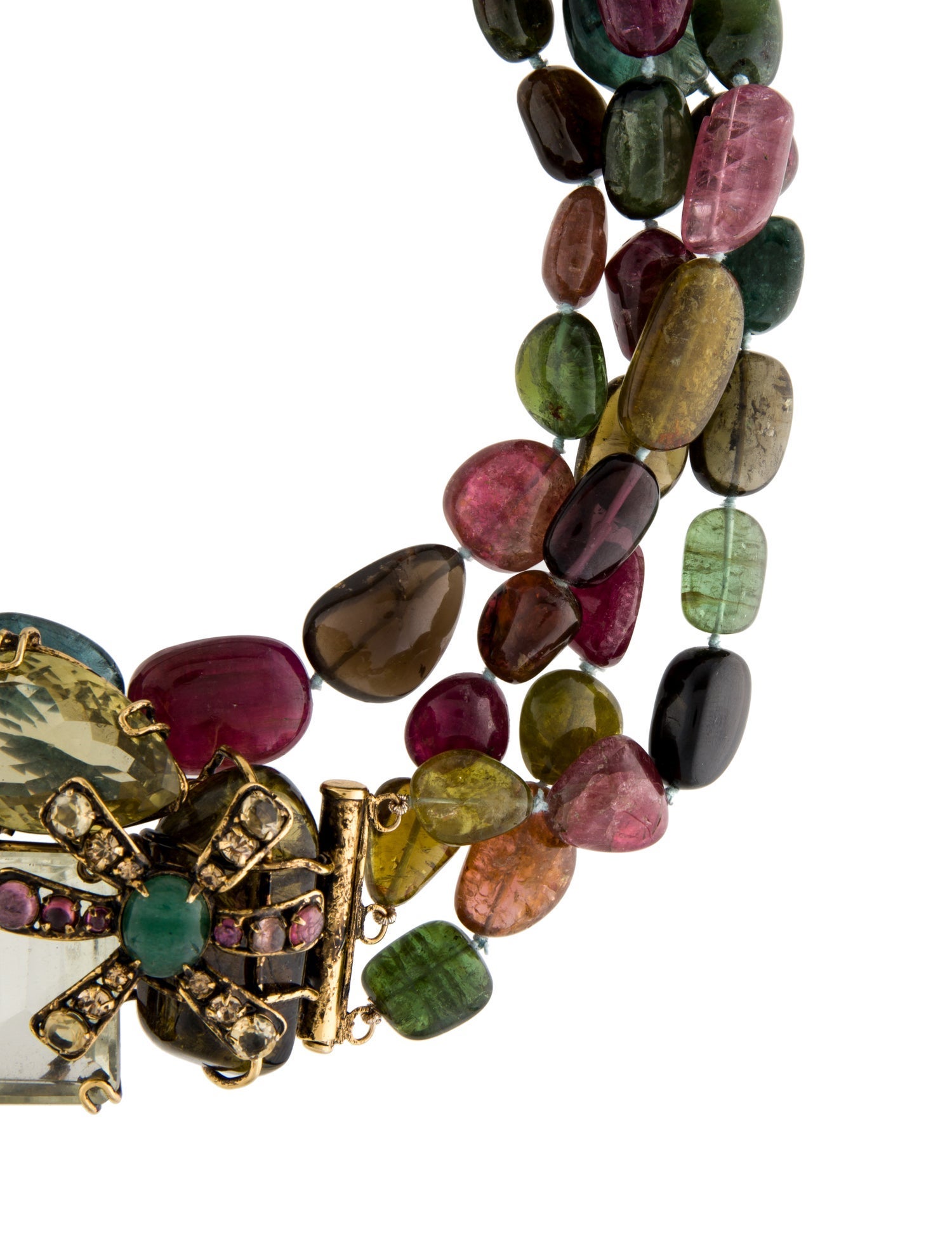 Iradj Moini Multistone Convertible Brooch Pendant Necklace