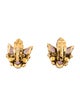 Iradj Moini Crystal & Resin Clip-On Earrings