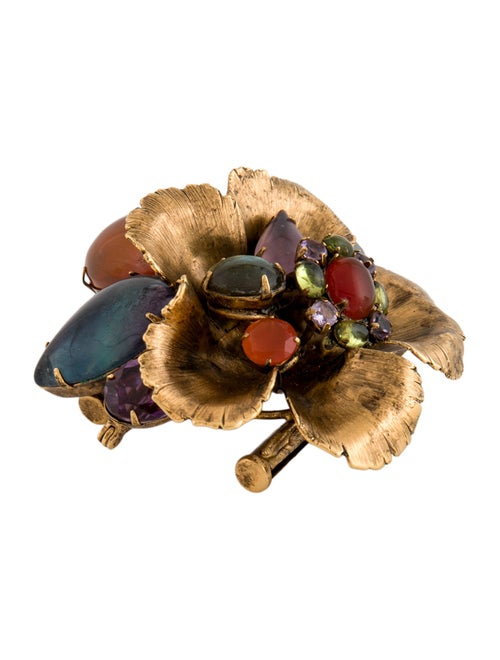 Iradj Moini Multicolor Flower Brooch Pin