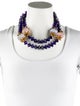 Iradj Moini Multistone & Crystal Double Strand Toggle Necklace