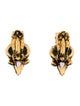 Iradj Moini Multicolor Stone Clip On Earrings