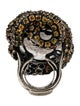 Iradj Moini Crystal & Multistone Snake Cocktail Ring