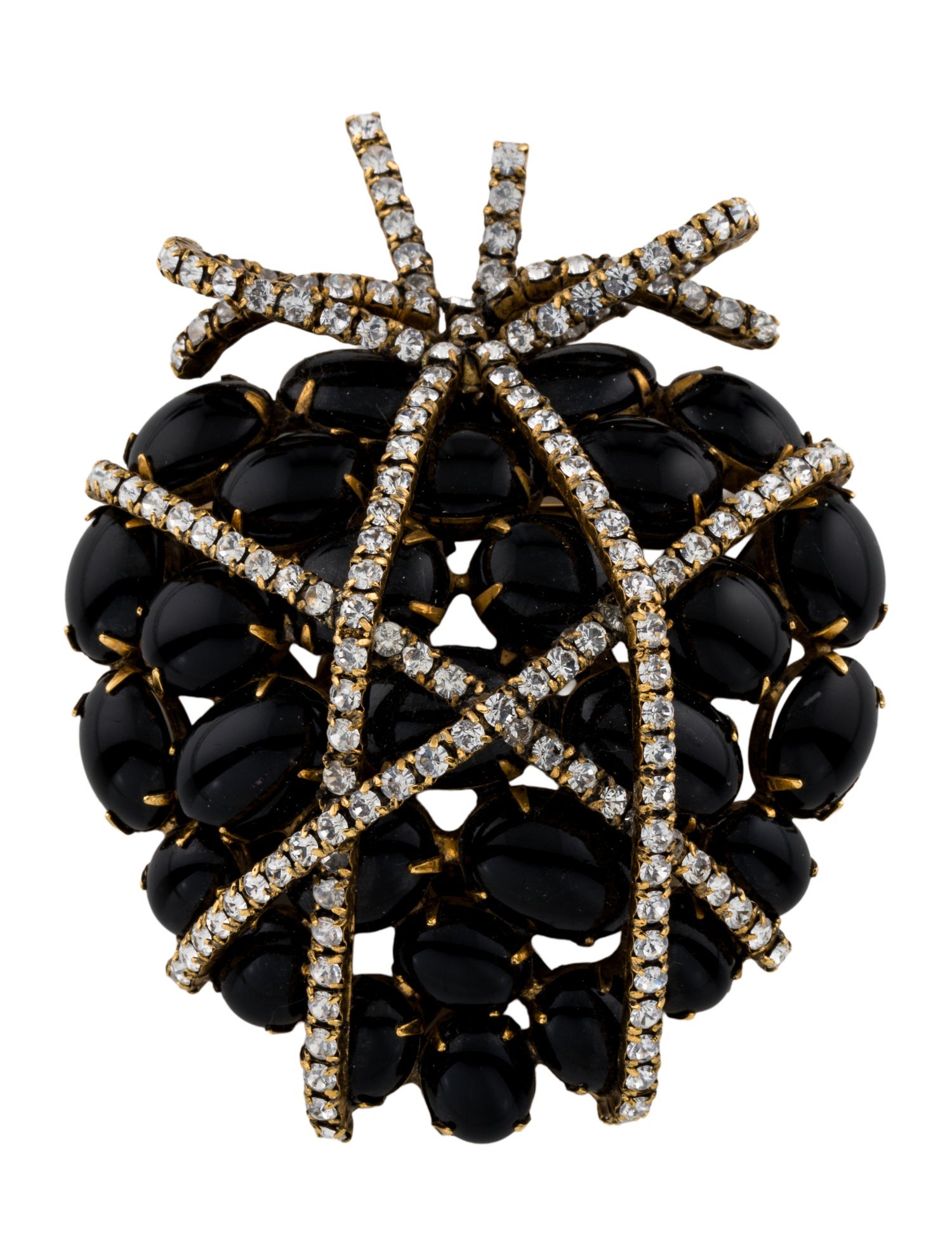 Iradj Moini Crystal & Resin Pin Brooch