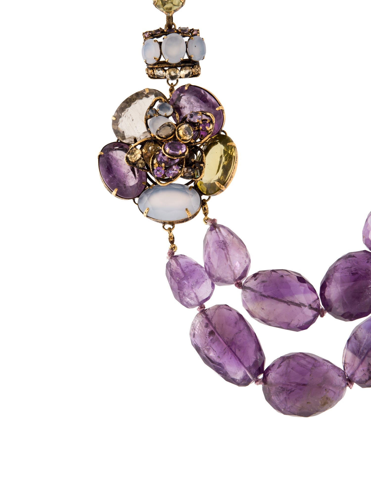 Iradj Moini Multistone Convertible Brooch Pendant Necklace