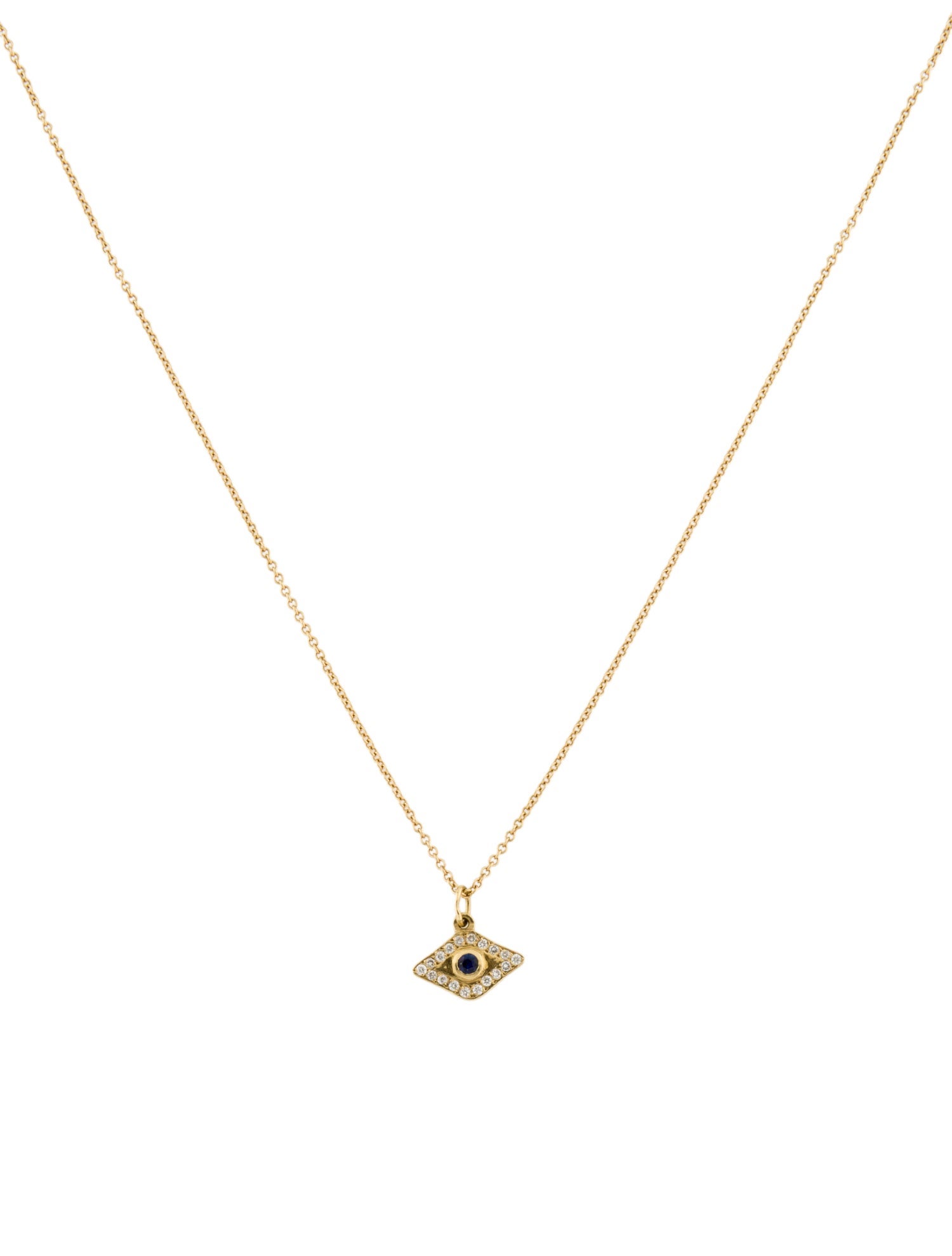 Ileana Makri 18K Sapphire & Diamond Wisdom Eye Pendant Necklace