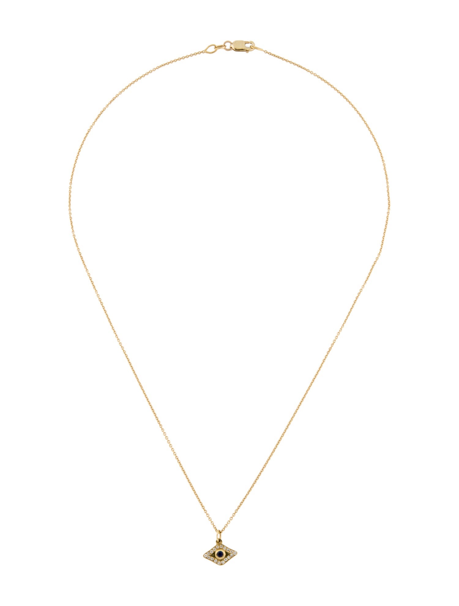 Ileana Makri 18K Sapphire & Diamond Wisdom Eye Pendant Necklace