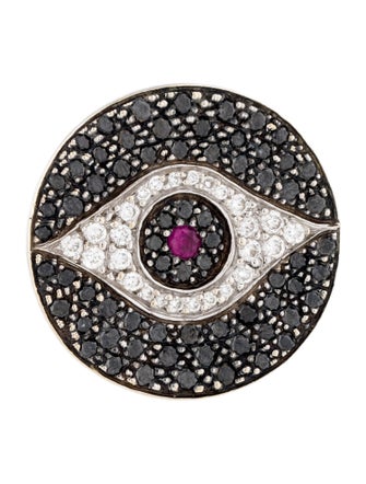 Ileana Makri 18K Ruby & Diamond Evil Eye Dawn Cocktail Ring