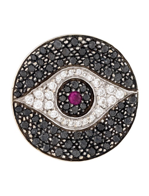 Ileana Makri 18K Ruby & Diamond Evil Eye Dawn Cocktail Ring