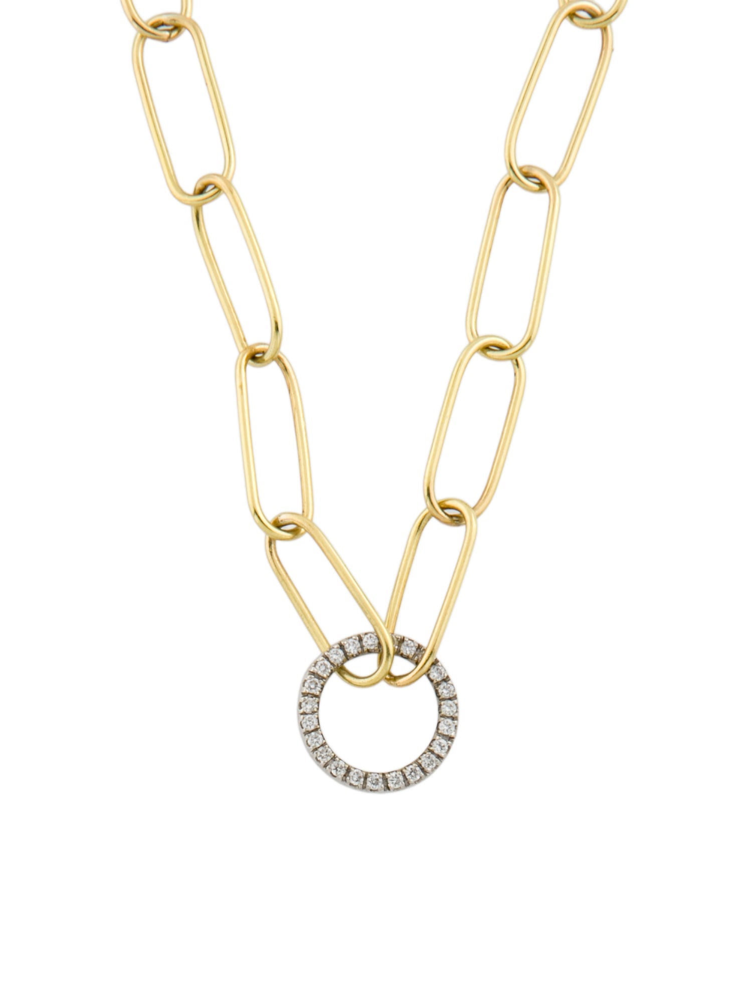 Ileana Makri 18K Diamond Universe Chain,4 Spiral Station Necklace