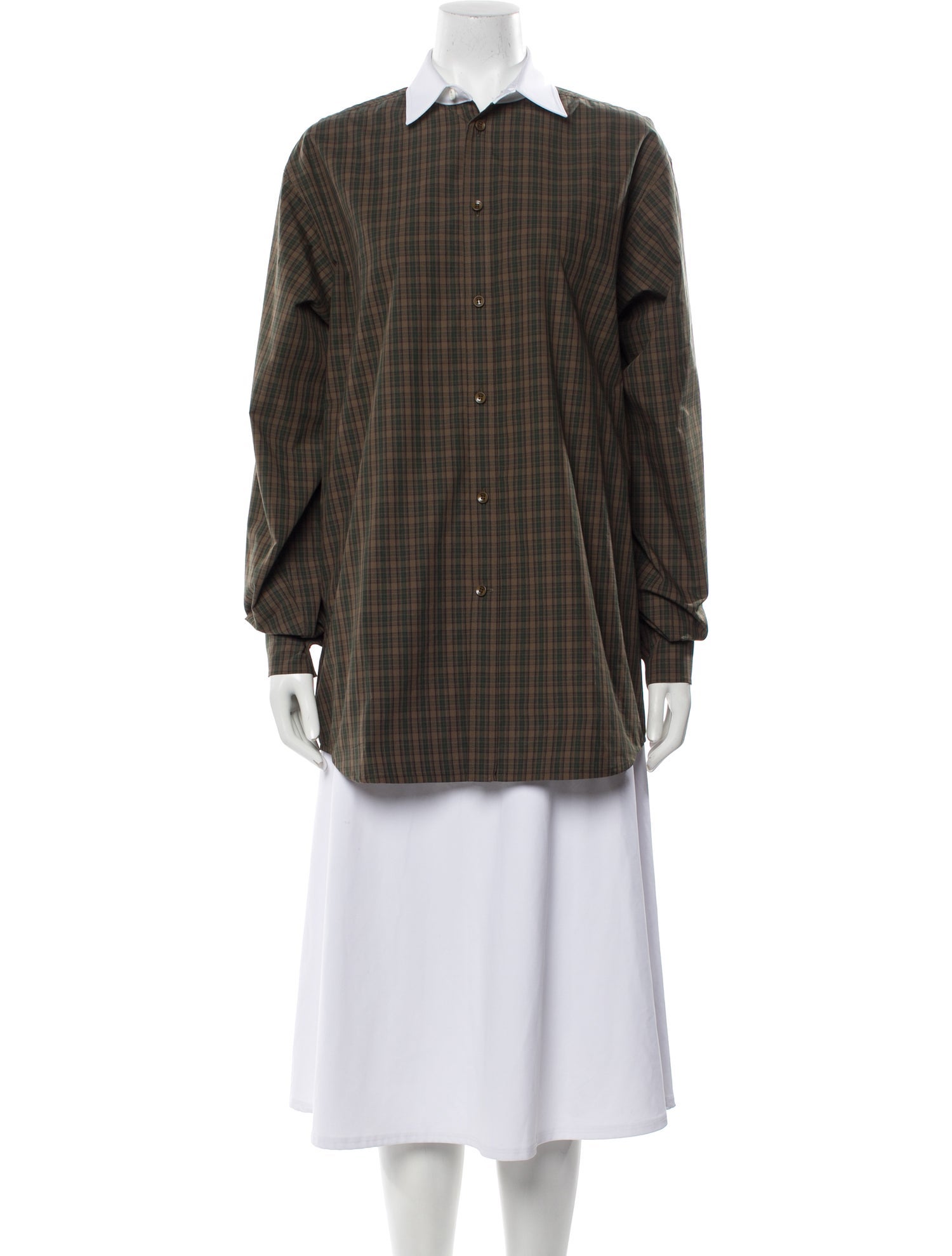 Phoebe Philo Collection B Drop 3 Plaid Print Tunic