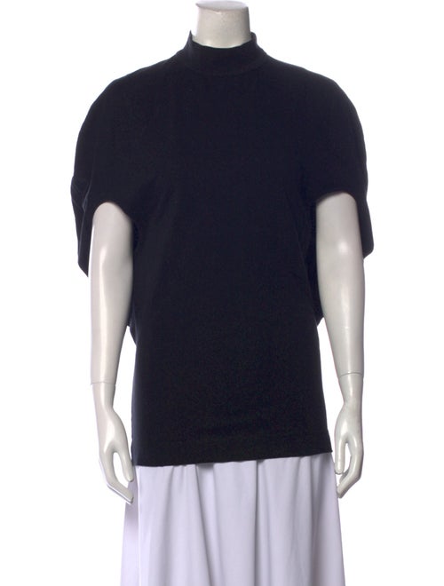 Phoebe Philo Mock Neck Short Sleeve Top
