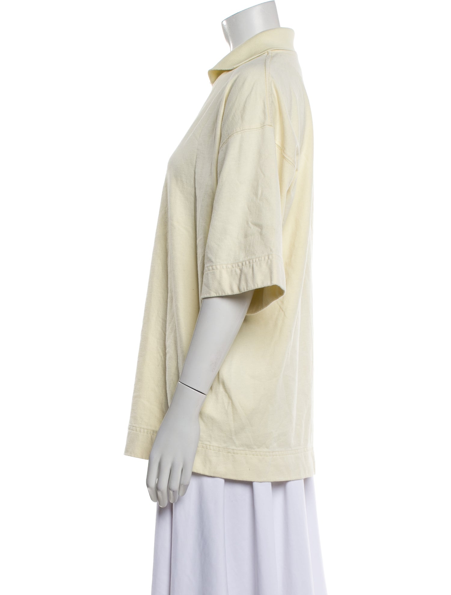 Phoebe Philo 2025 'Collection B' Cut Collar T-Shirt Polo