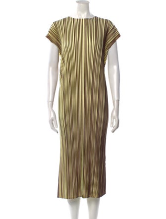 Phoebe Philo Bateau Neckline Midi Length Dress