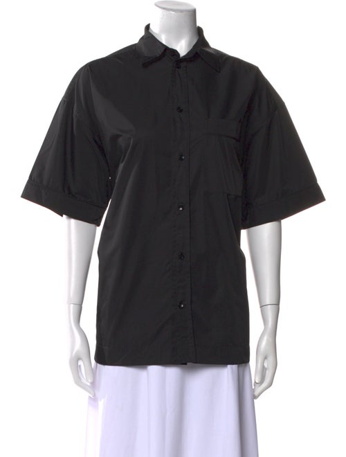 Phoebe Philo Short Sleeve Button-Up Top