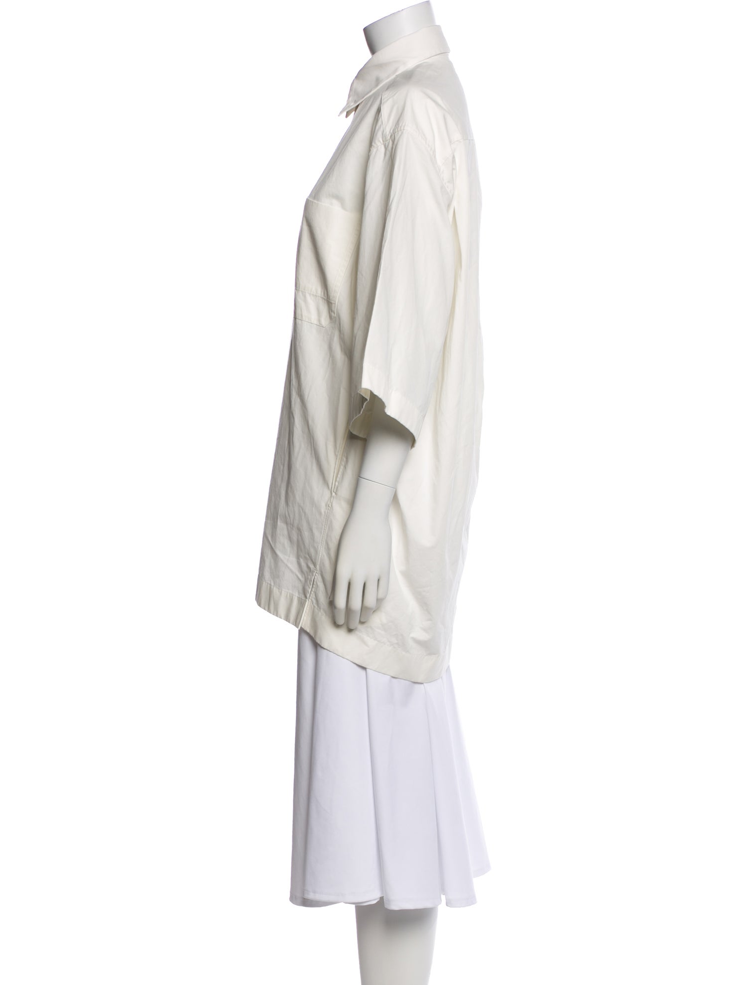 Phoebe Philo Short Sleeve Button-Up Top