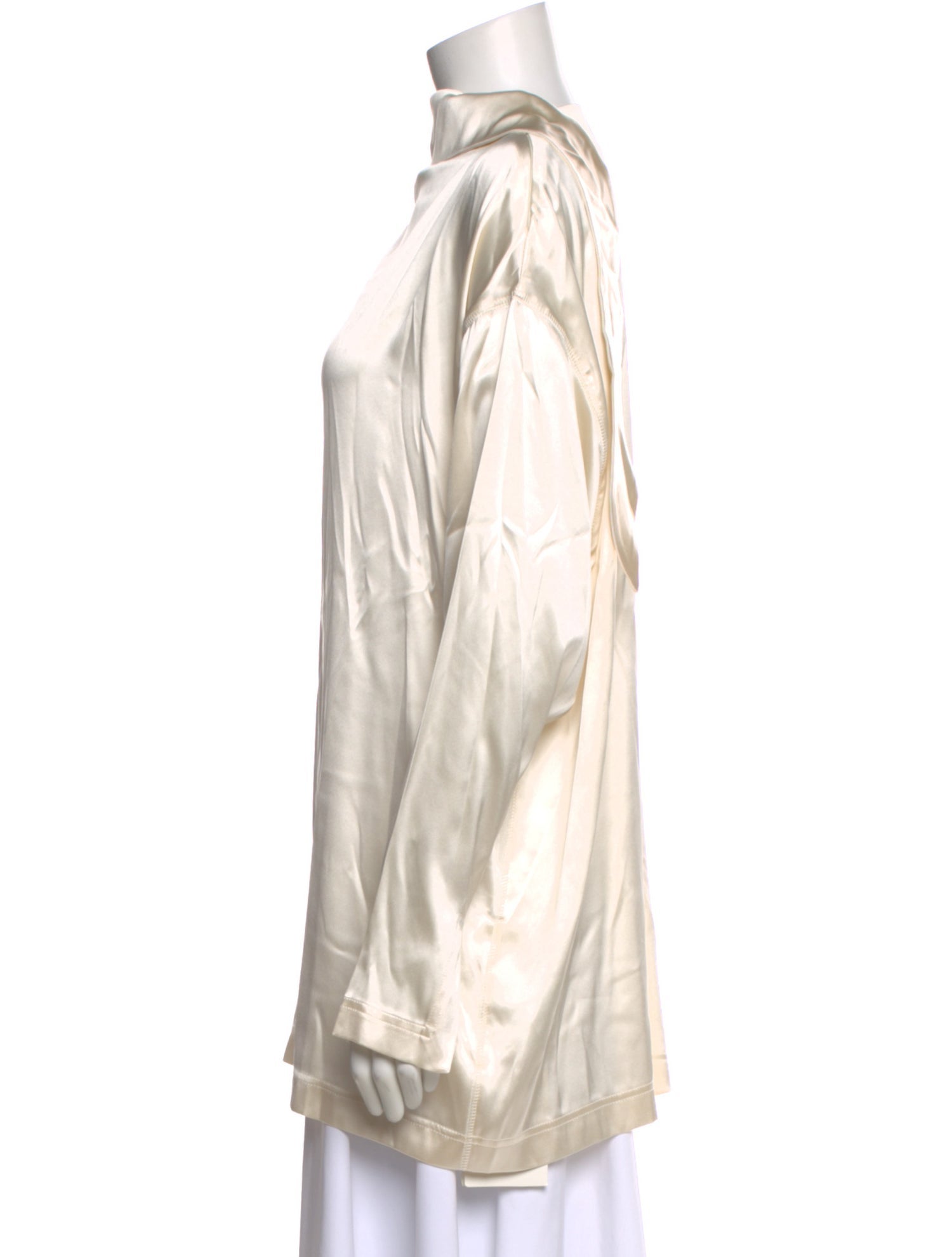 Phoebe Philo Silk Mock Neck Blouse w/ Tags