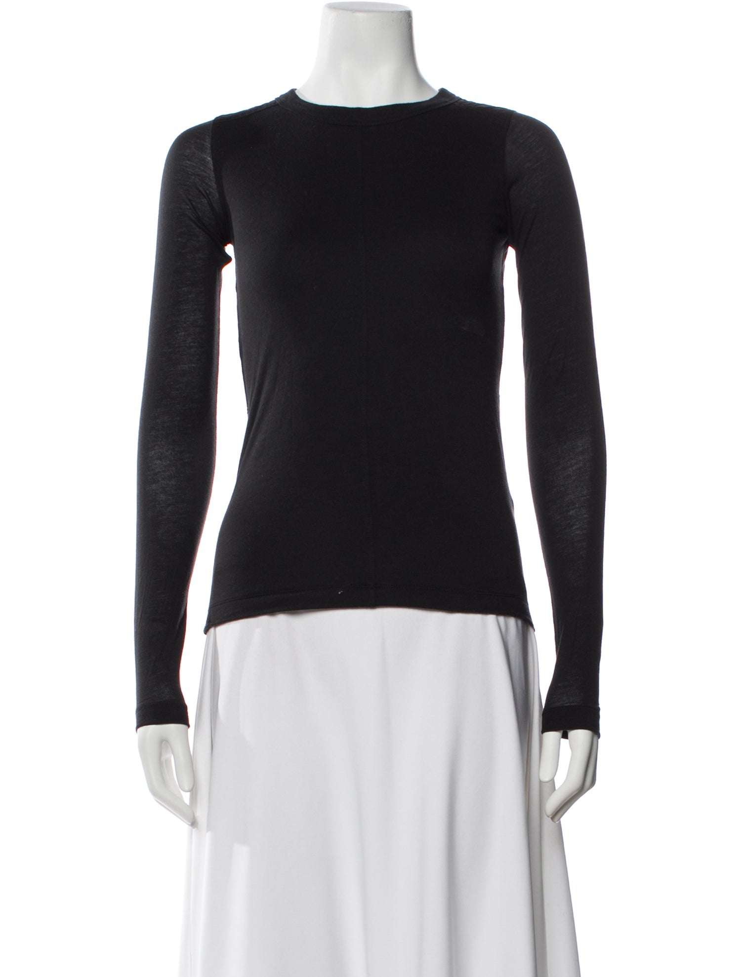 Phoebe Philo Crew Neck Long Sleeve Top