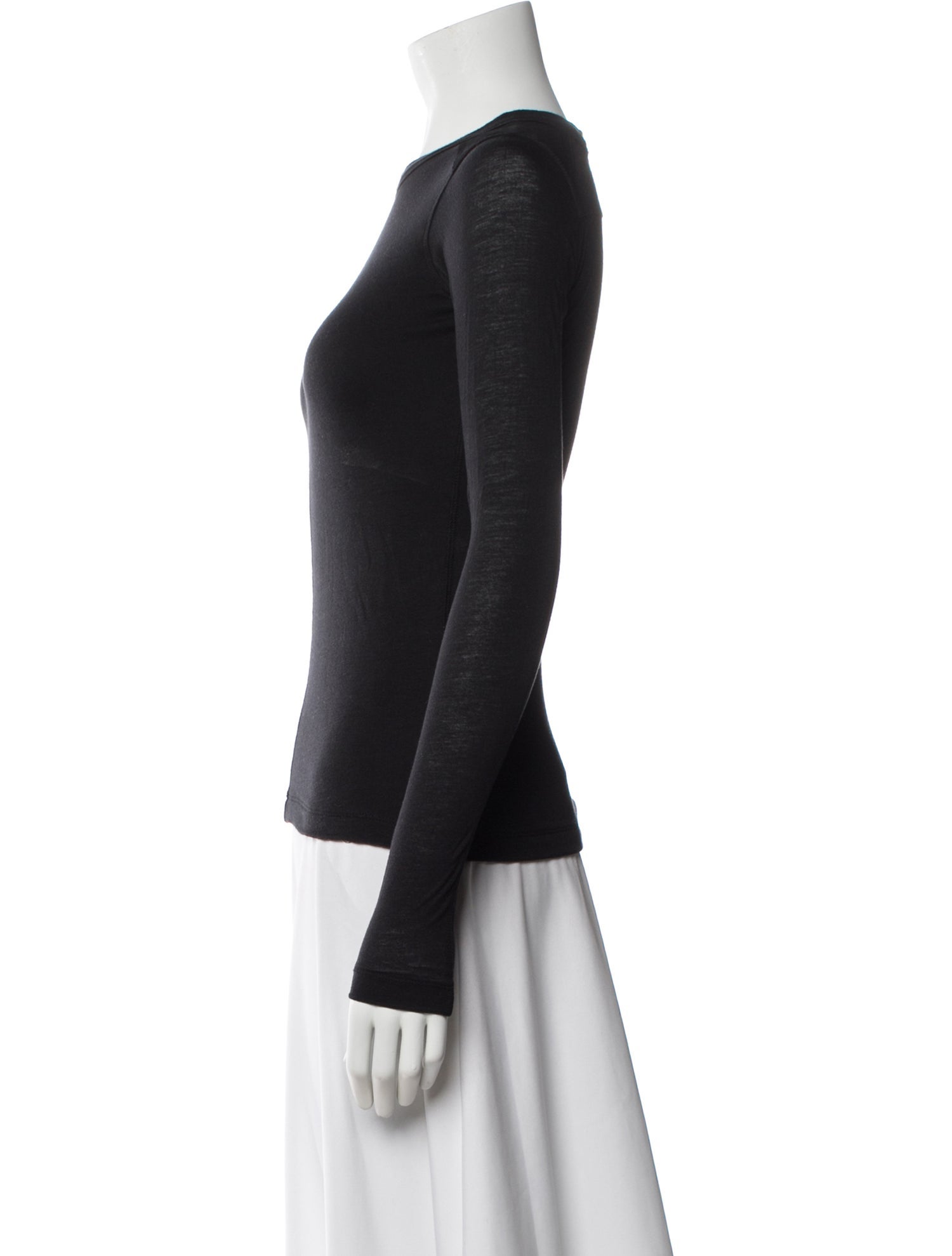 Phoebe Philo Crew Neck Long Sleeve Top