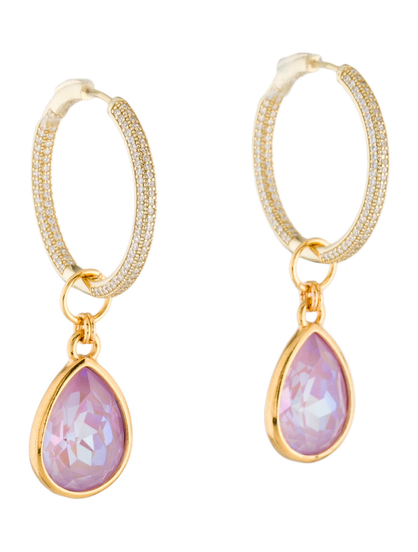 Mounser Crystal Pave Hoop Earrings