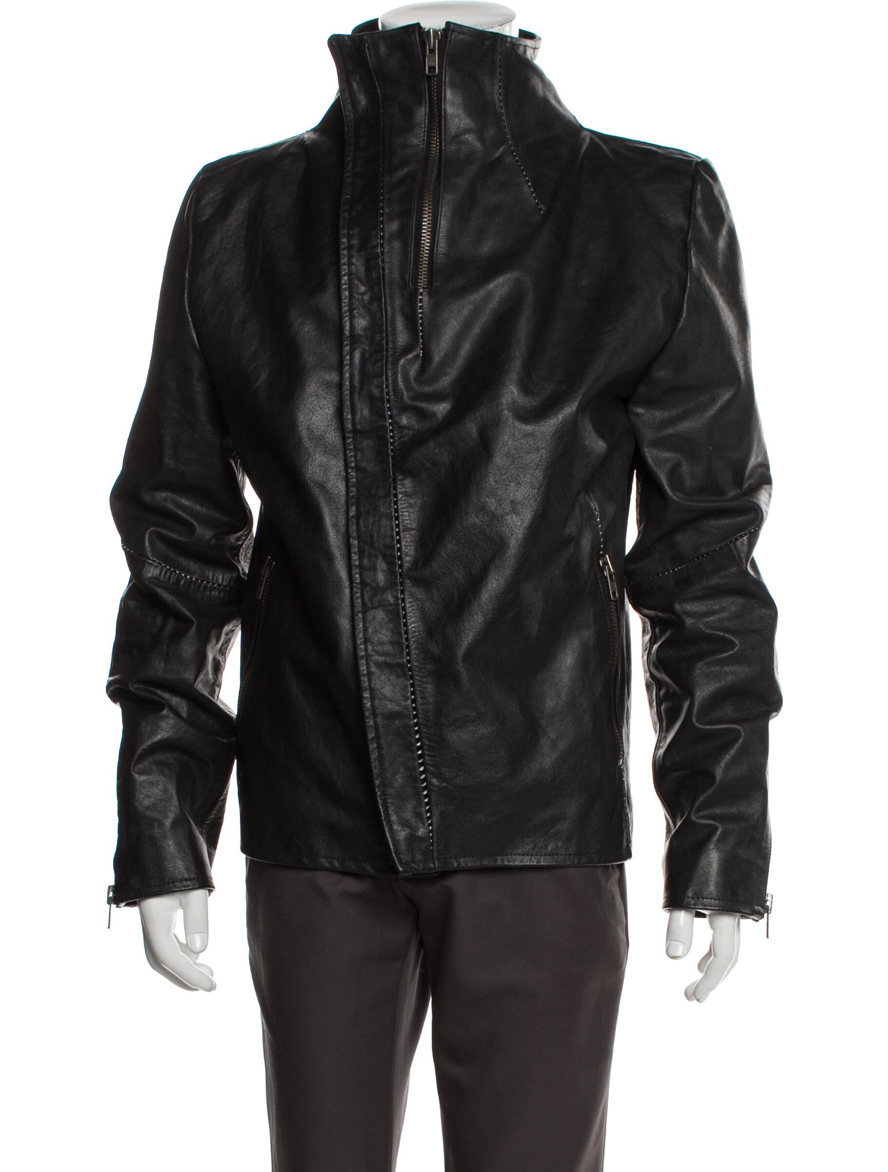 Incarnation Calf Leather Moto Jacket