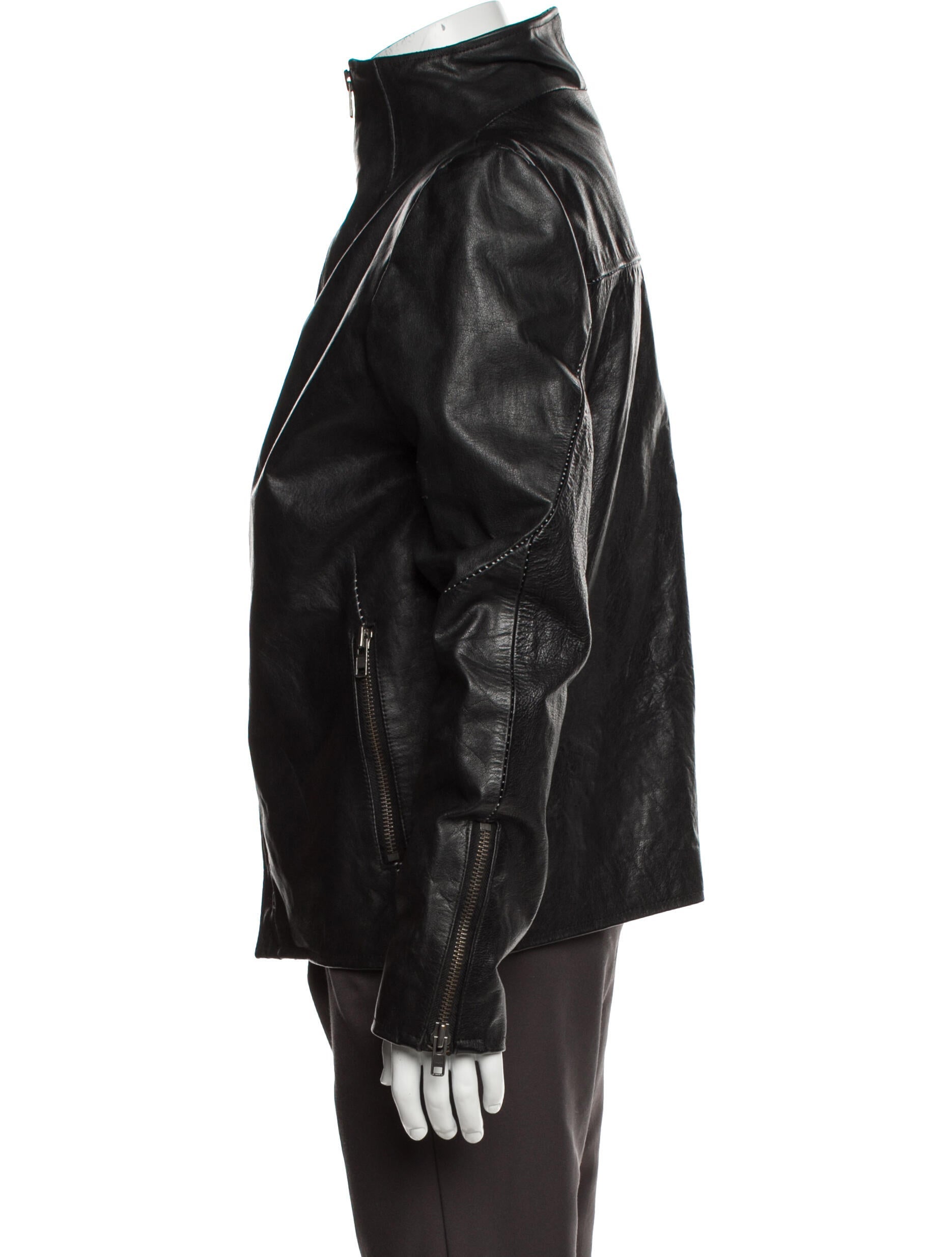 Incarnation Calf Leather Moto Jacket