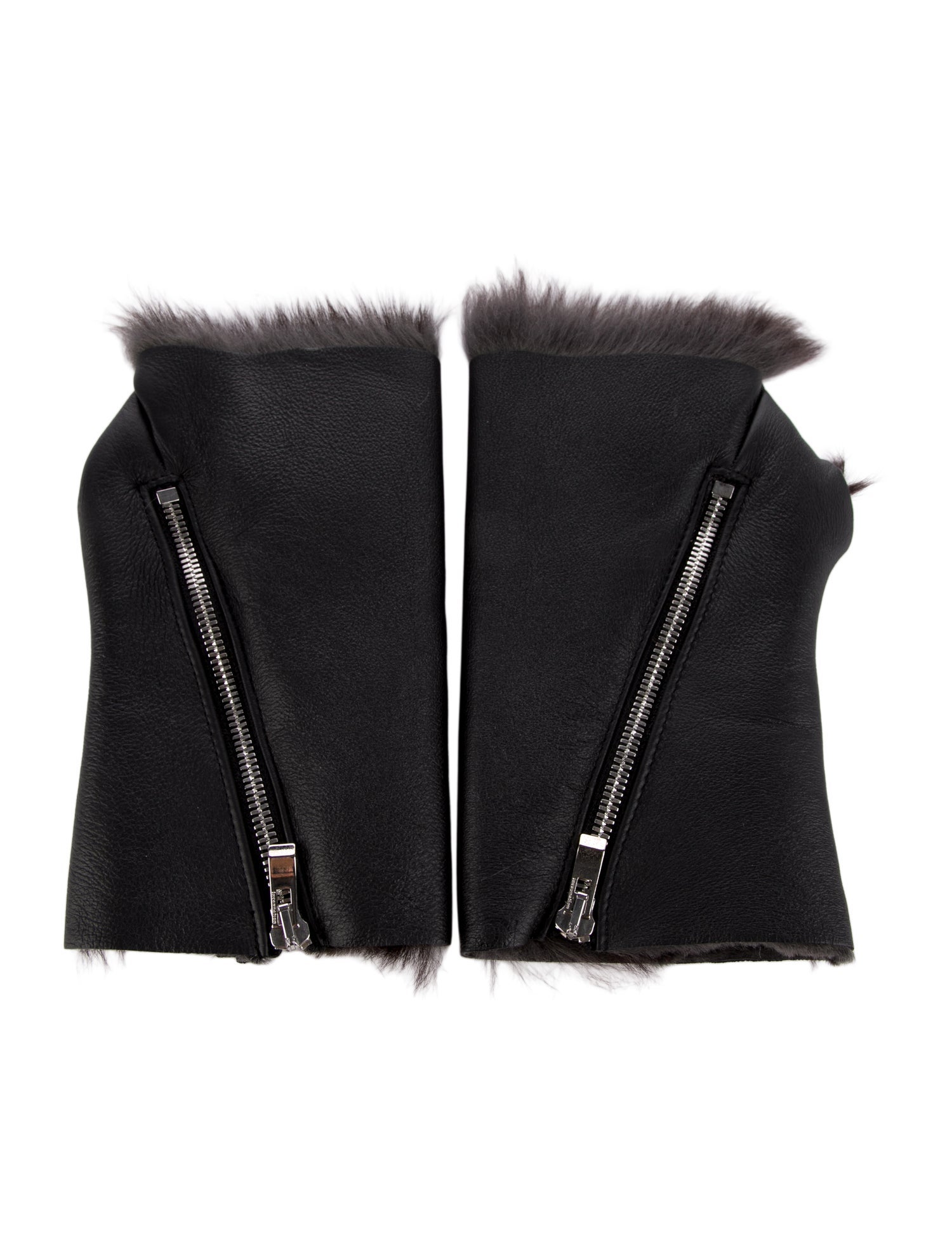 Incarnation Leather fingerless gloves.