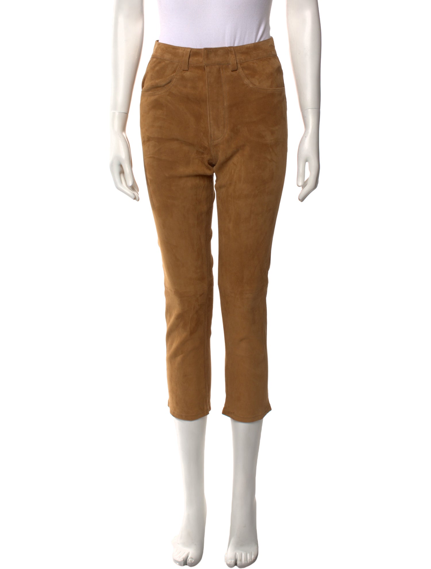 Inès & Maréchal Lamb Leather Straight Leg Pants