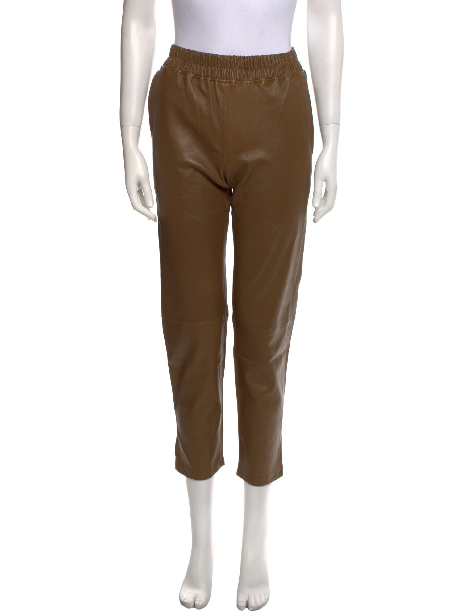 Inès & Maréchal Lamb Leather Skinny Leg Pants