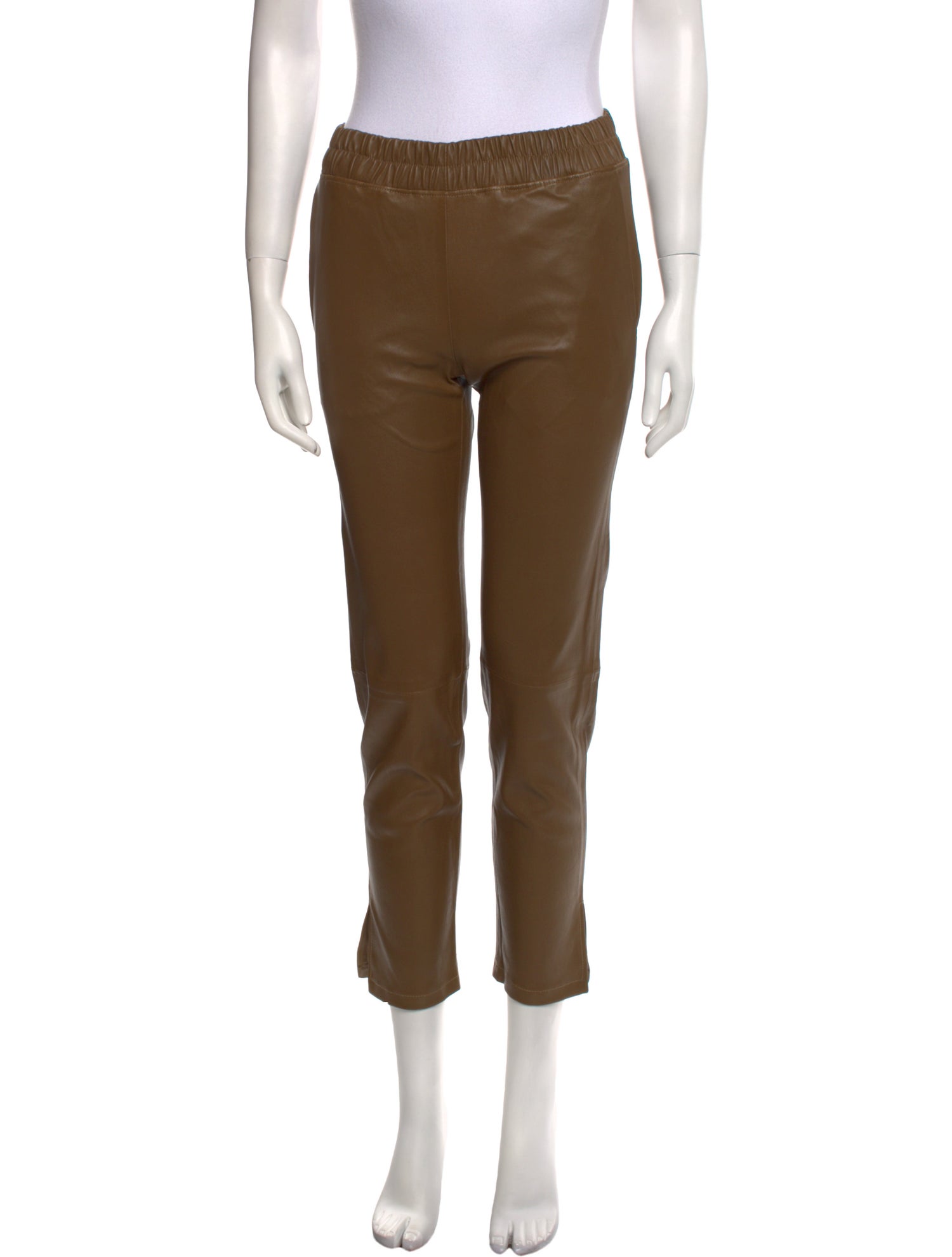Inès & Maréchal Lamb Leather Skinny Leg Pants