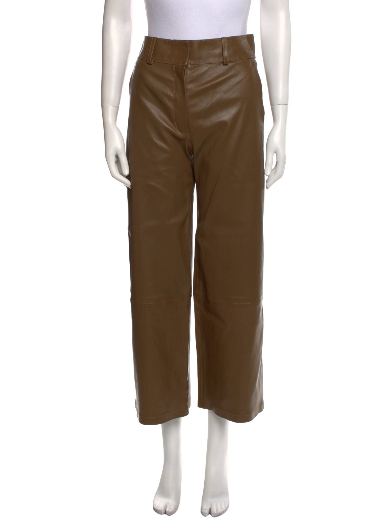 Inès & Maréchal Lamb Leather Wide Leg Pants