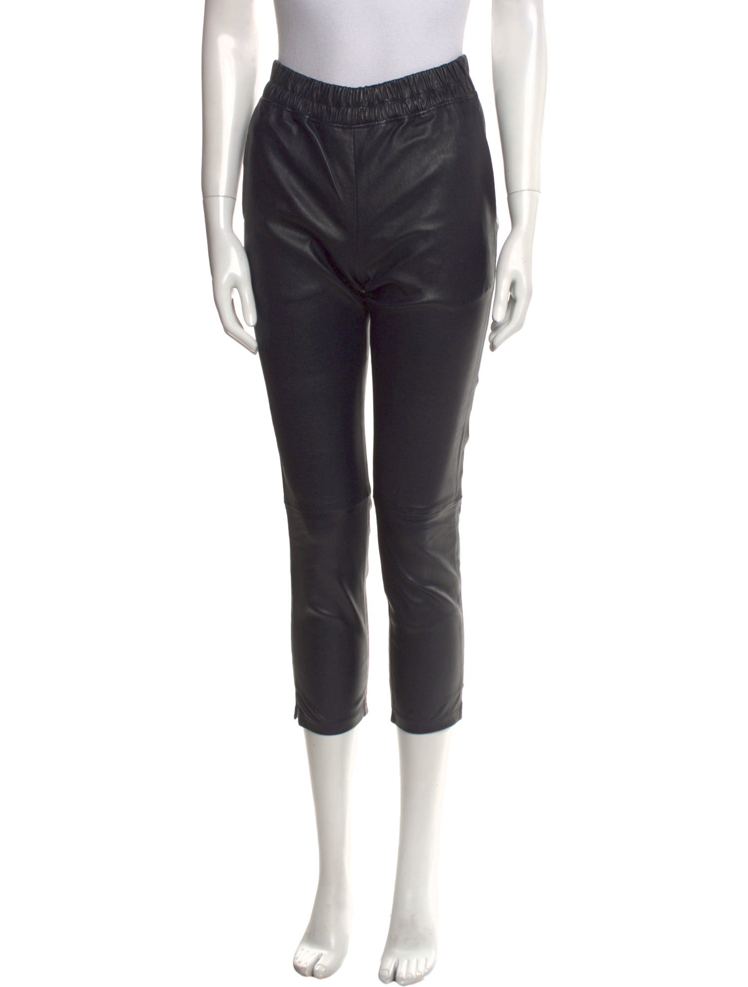 Inès & Maréchal Leather Straight Leg Pants