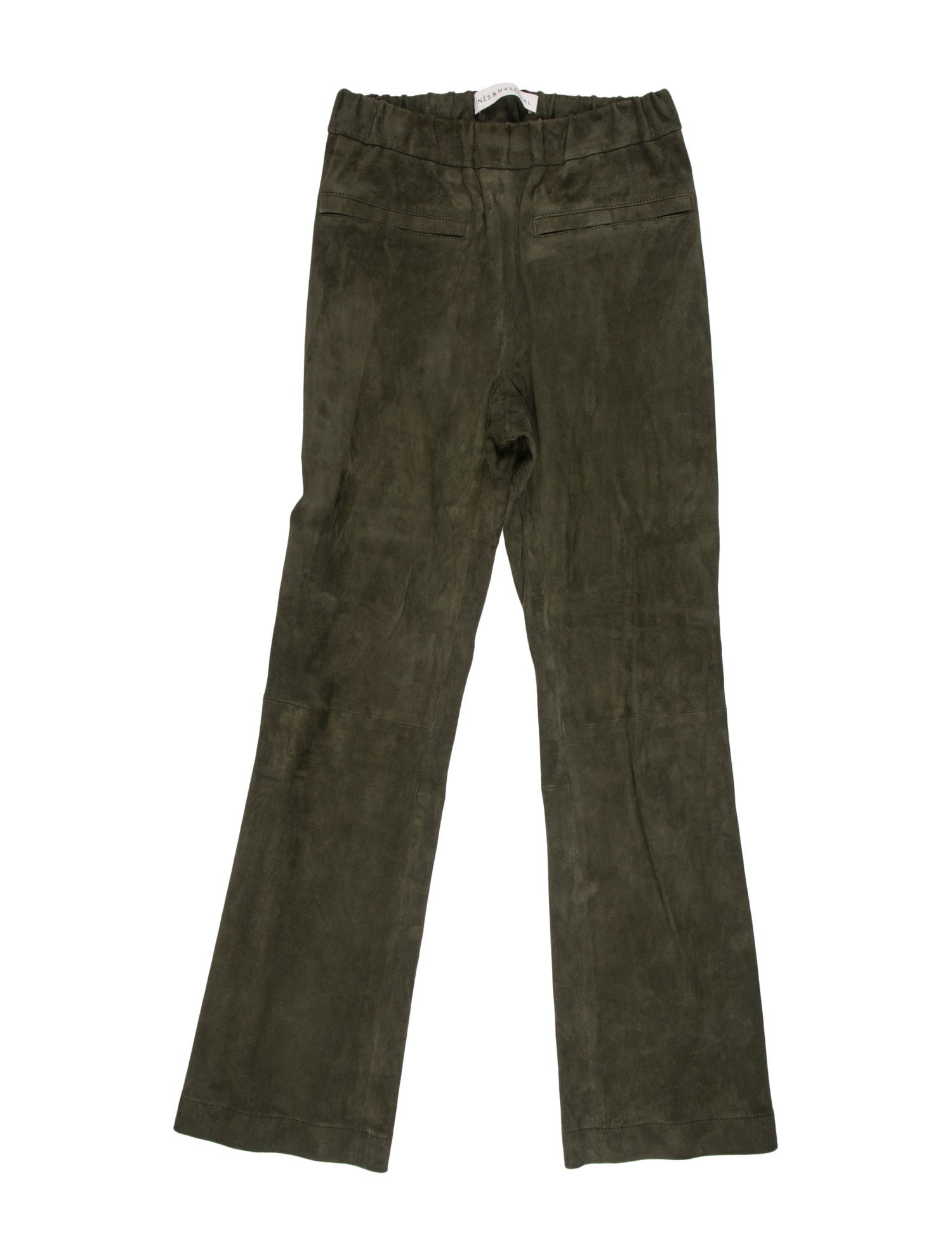 Inès & Maréchal Lamb Leather Straight Leg Pants
