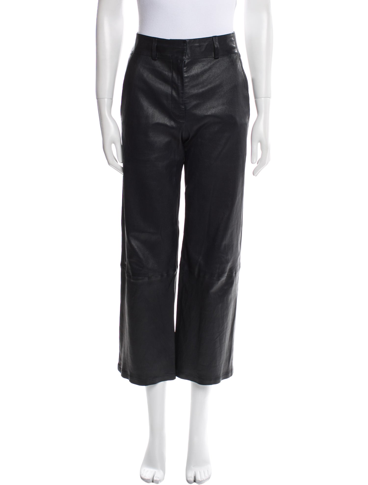 Inès & Maréchal Lamb Leather Wide Leg Pants