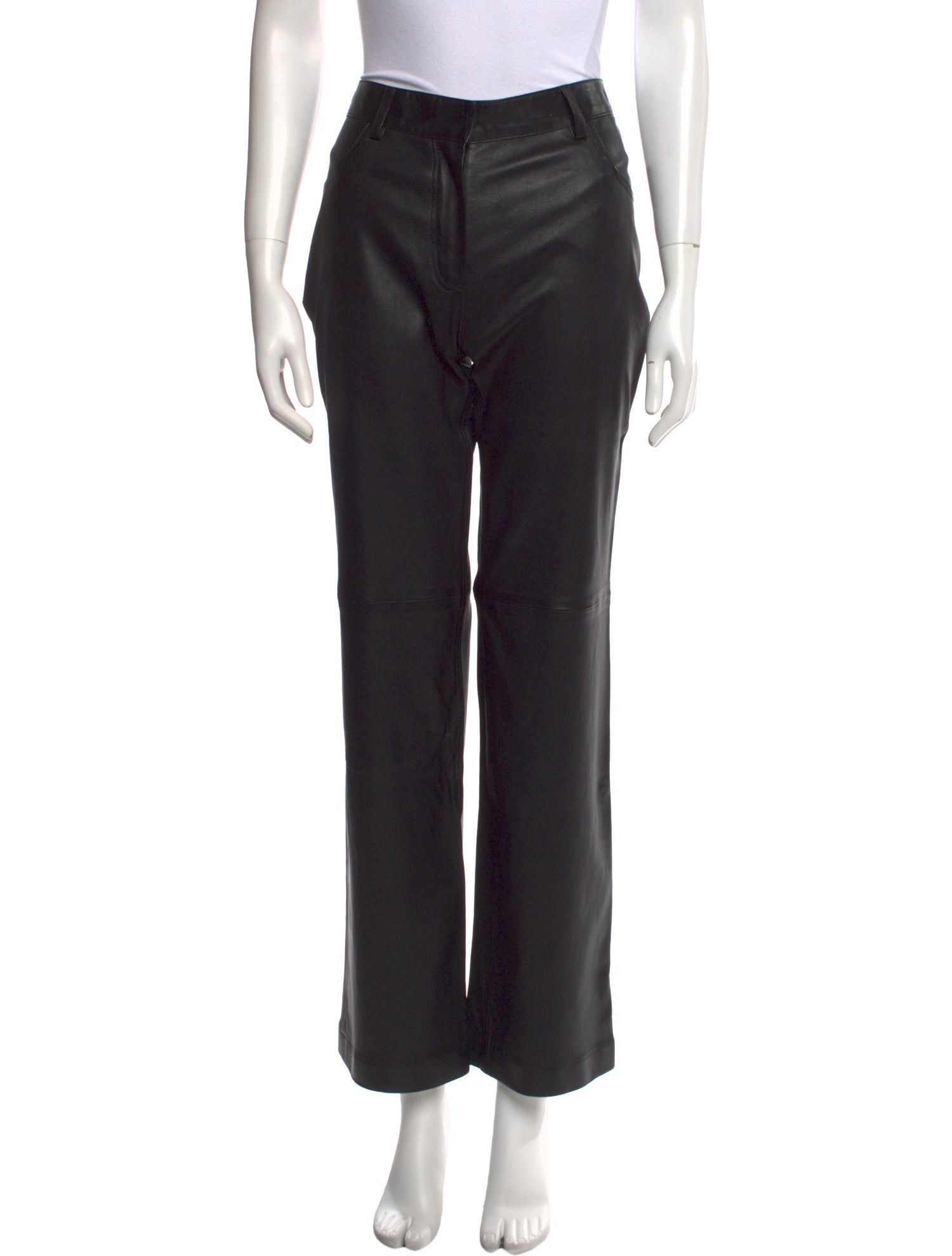 Inès & Maréchal Leather Straight Leg Pants w/ Tags