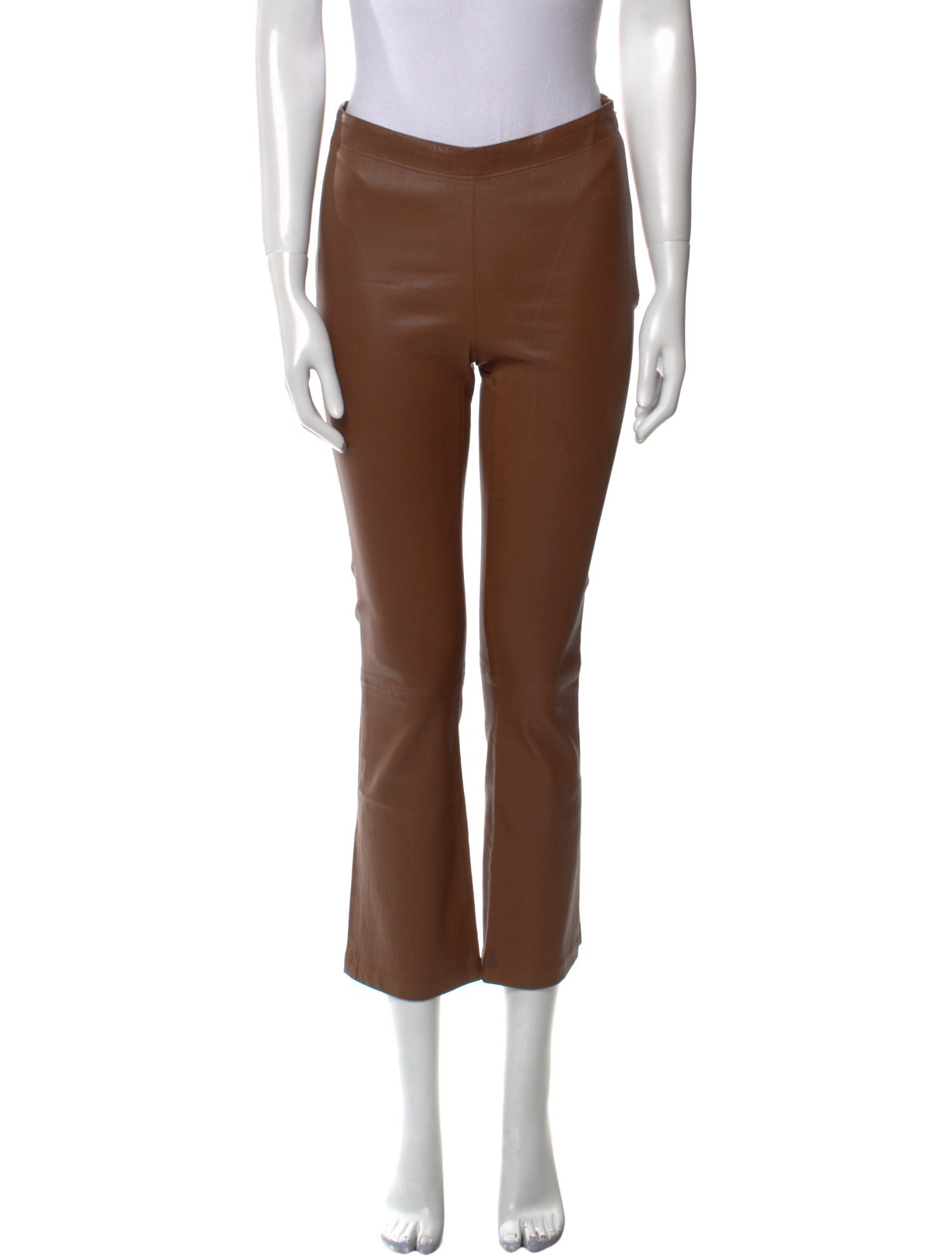 Inès & Maréchal Leather Straight Leg Pants