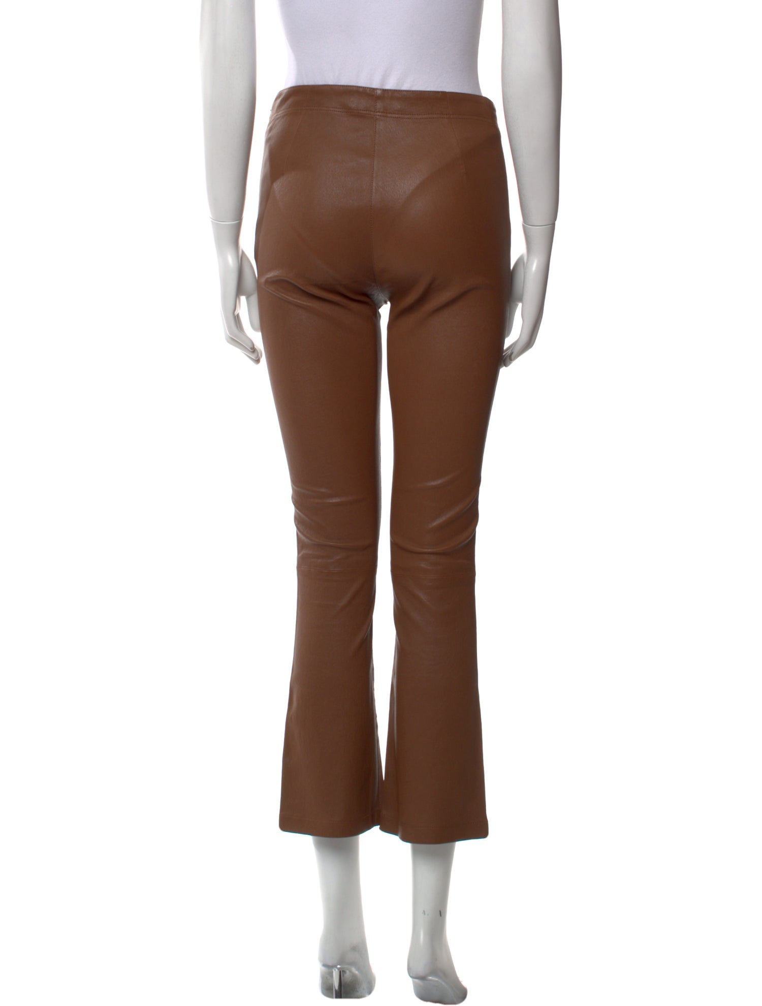 Inès & Maréchal Leather Straight Leg Pants