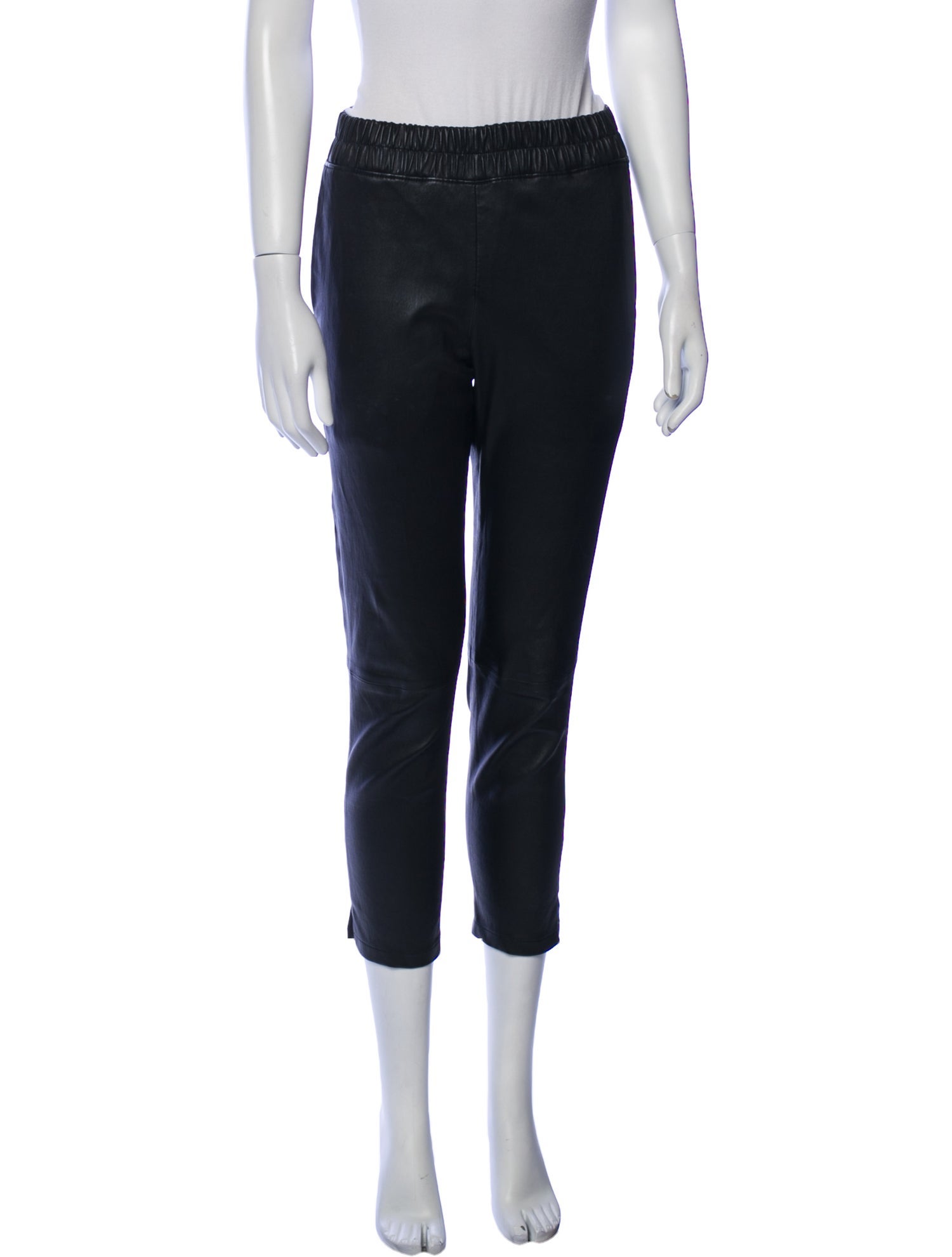 Inès & Maréchal Lamb Leather Straight Leg Pants