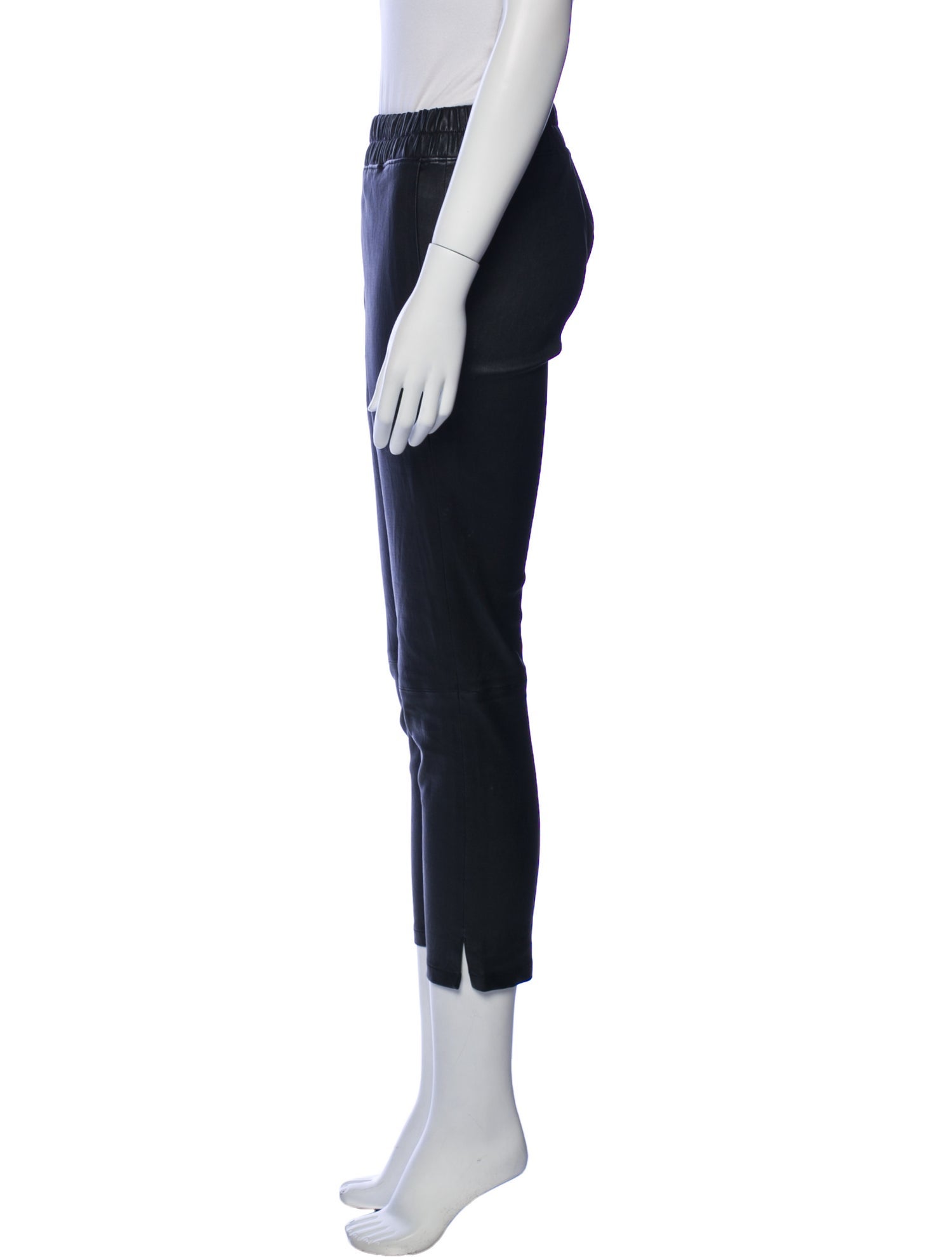 Inès & Maréchal Lamb Leather Straight Leg Pants