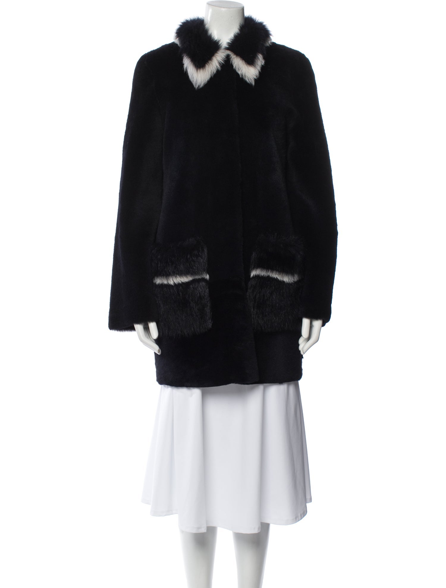 Inès & Maréchal Lambskin Faux Fur Coat