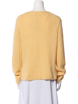 I.MAGNIN Plunge Neckline Sweater