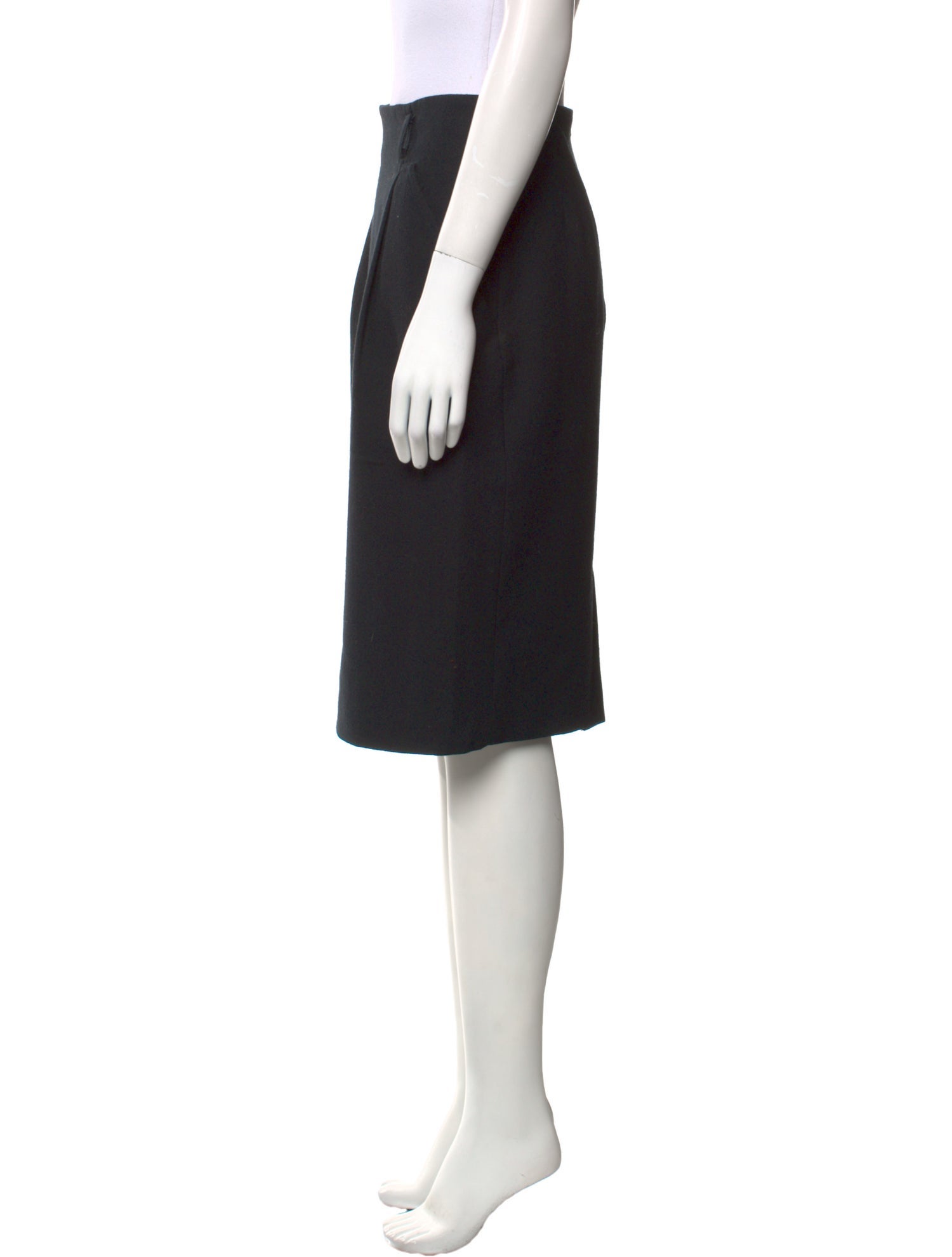I.MAGNIN Wool Knee-Length Skirt