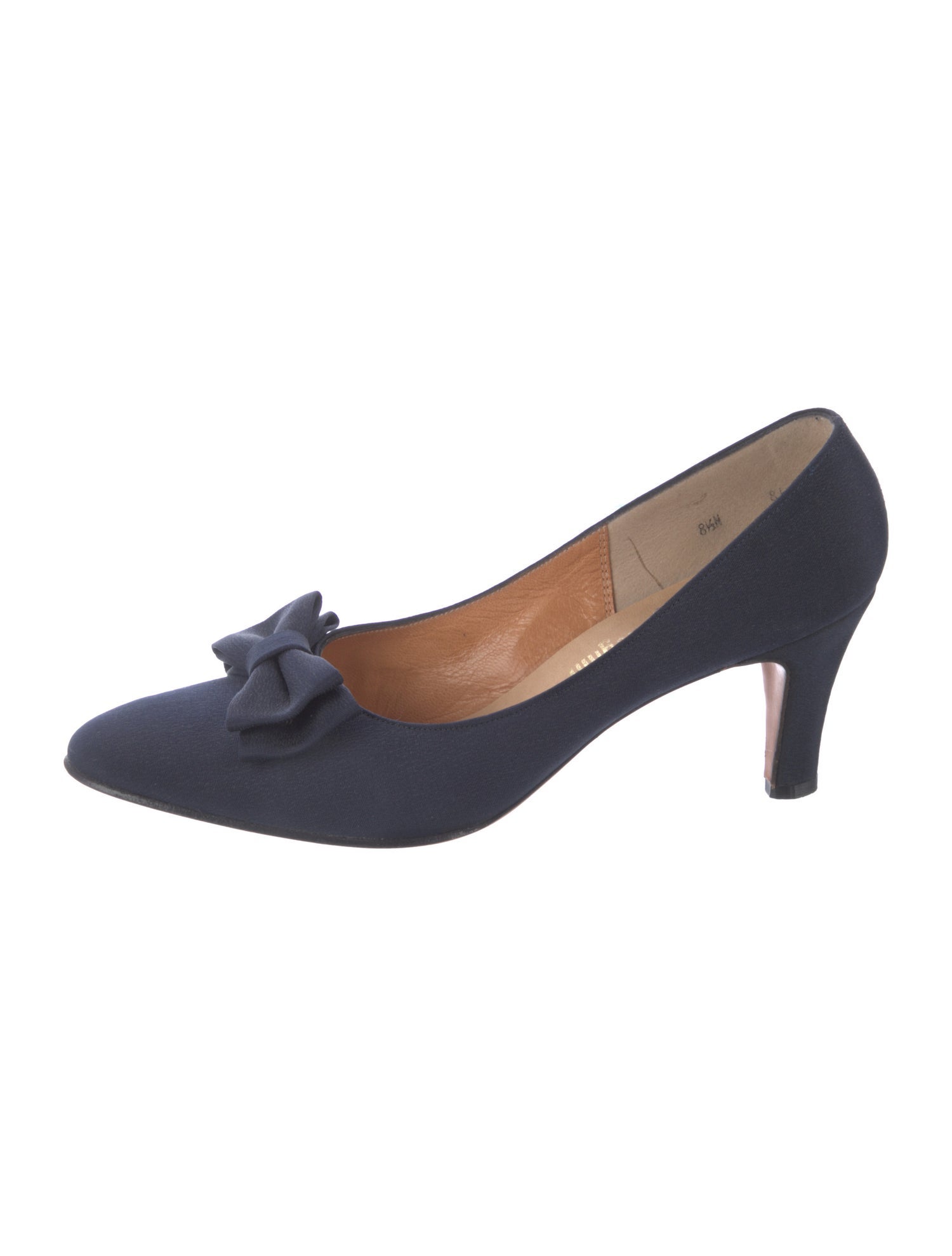 I.MAGNIN Vintage Bow Accents Pumps