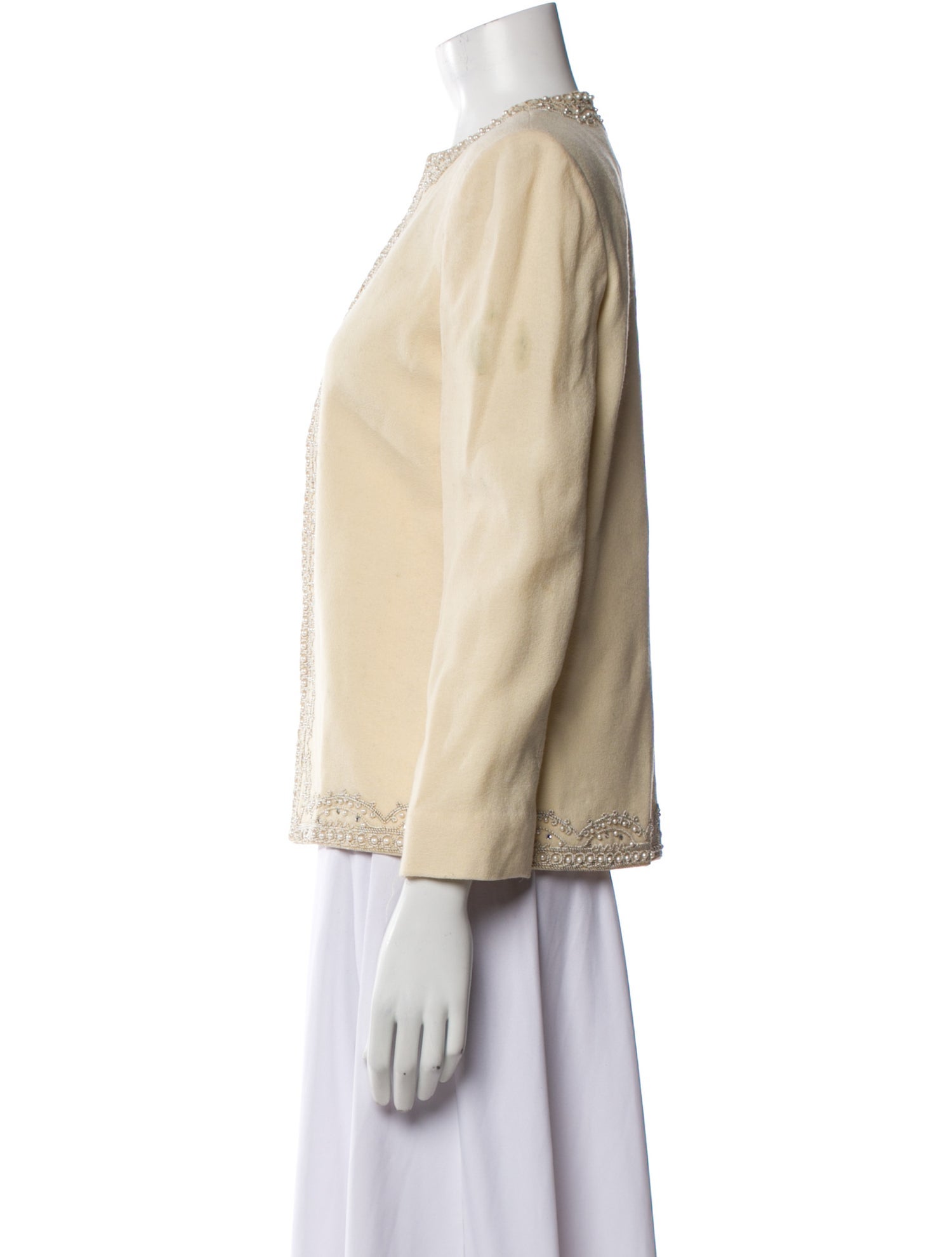 I.MAGNIN Wool Printed Evening Jacket