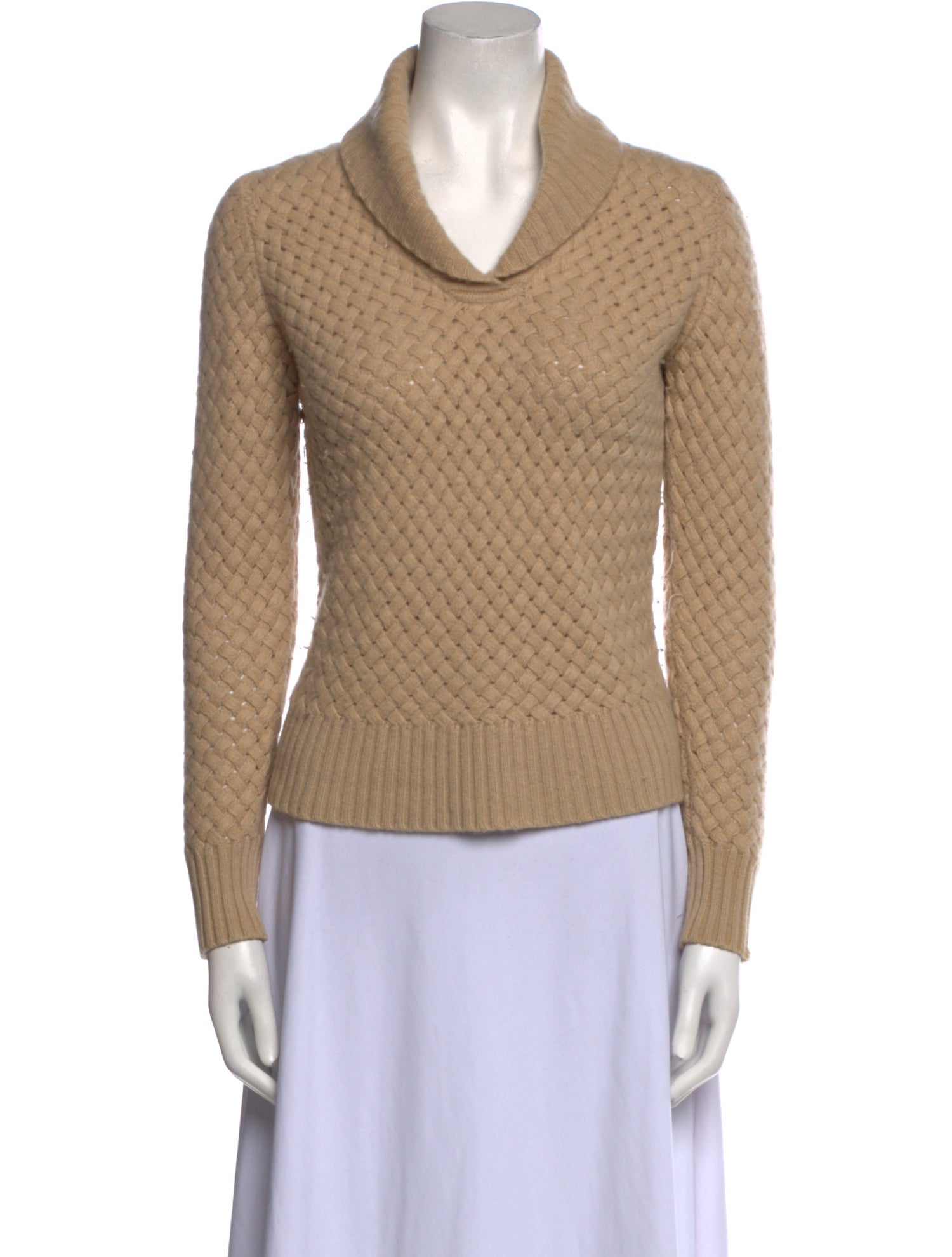 I.MAGNIN Cashmere Cowl Neck Sweater