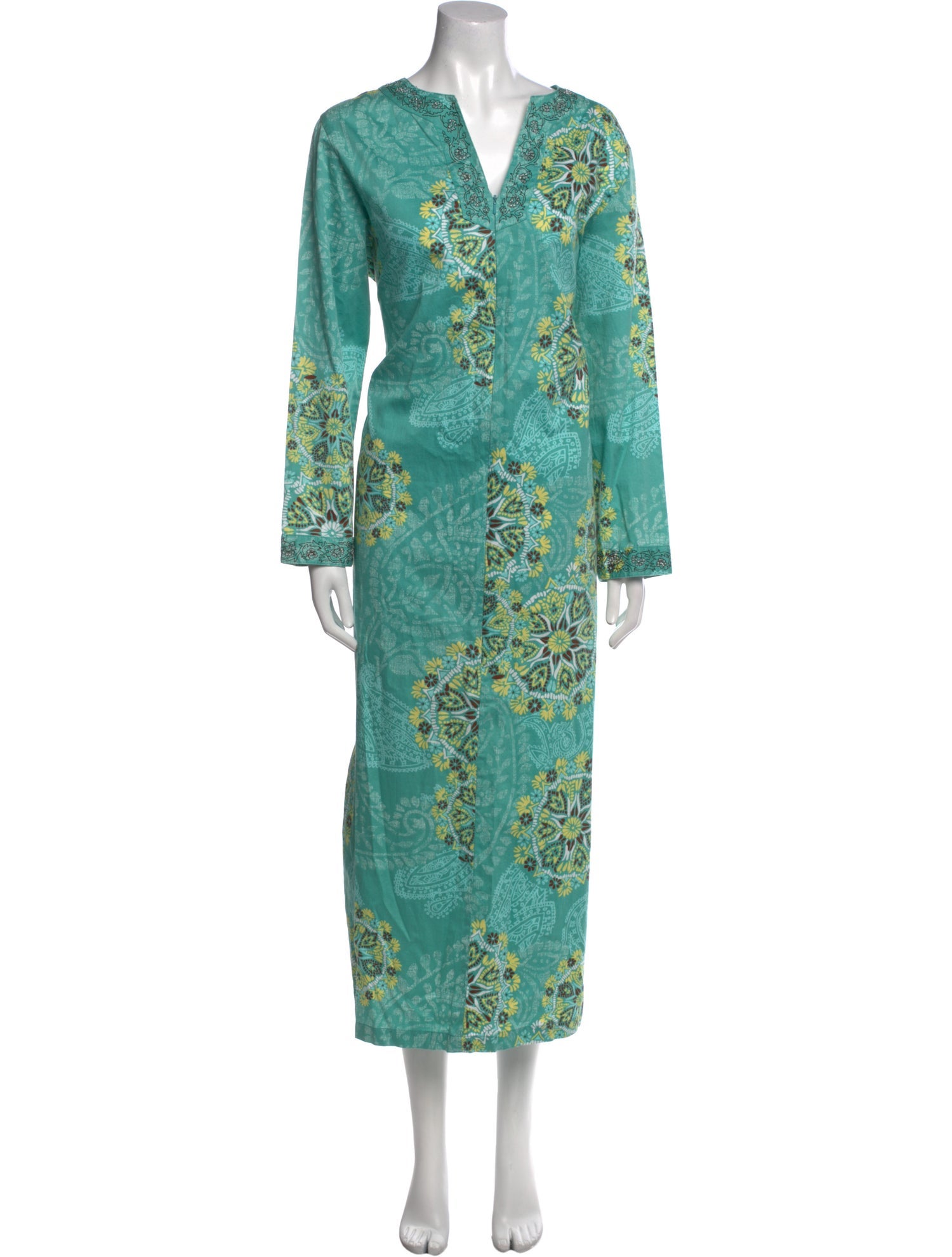 I.MAGNIN Paisley Print Long Dress